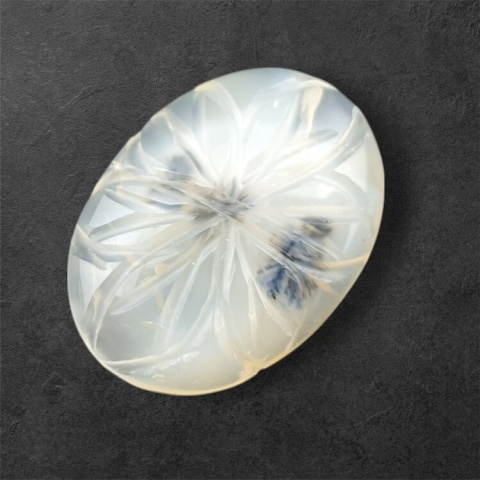 Agat montana kaboszon carved 24x18 mm nr 63 Agat montana kaboszon carved 24x18 mm nr 63
