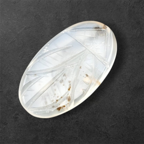 Agat montana kaboszon carving 28x16 mm nr 30 Agat montana kaboszon carving 28x16 mm nr 30