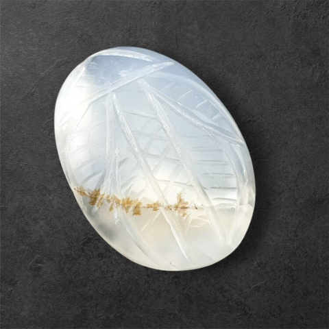 Agat montana kaboszon carved 29x21 mm nr 1