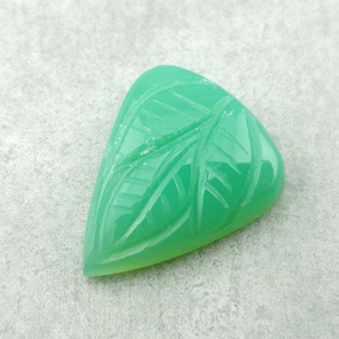 Chalcedon chryzo kaboszon carving 21x17 mm nr 30 Chalcedon chryzo kaboszon carving 21x17 mm nr 30