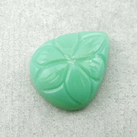 Chalcedon chryzo kaboszon carved 21x17 mm nr 59 Chalcedon chryzo kaboszon carved 21x17 mm nr 59
