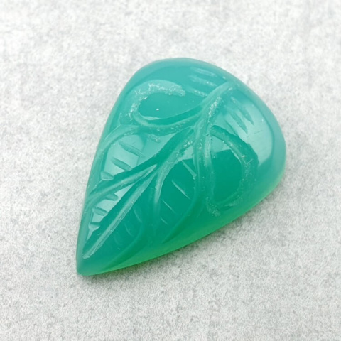 Chalcedon chryzo kaboszon carving 23x17 mm nr 25 Chalcedon chryzo kaboszon carving 23x17 mm nr 25