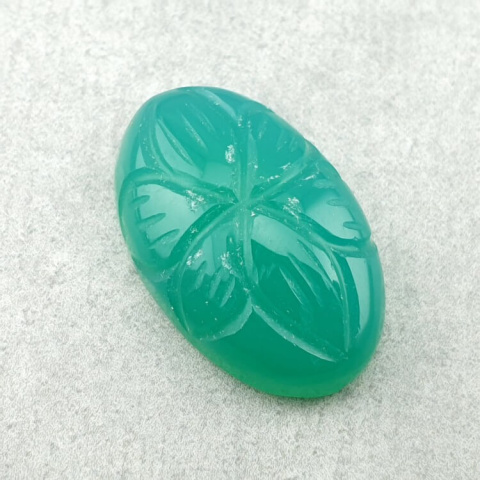 Chalcedon chryzo kaboszon carving 25x15 mm nr 76 Chalcedon chryzo kaboszon carving 25x15 mm nr 76