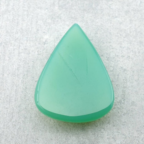 Chalcedon chryzo kaboszon carved 25x19 mm nr 72 Chalcedon chryzo kaboszon carved 25x19 mm nr 72