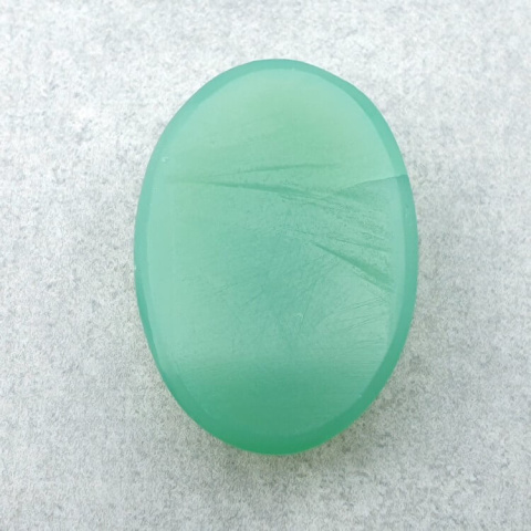 Chalcedon chryzo kaboszon carved 26x18 mm nr 70 Chalcedon chryzo kaboszon carved 26x18 mm nr 70
