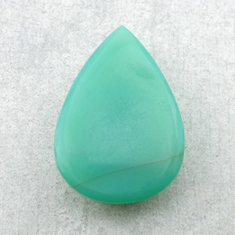 Chalcedon chryzo kaboszon carved 26x18 mm nr 9 Chalcedon chryzo kaboszon carved 26x18 mm nr 9