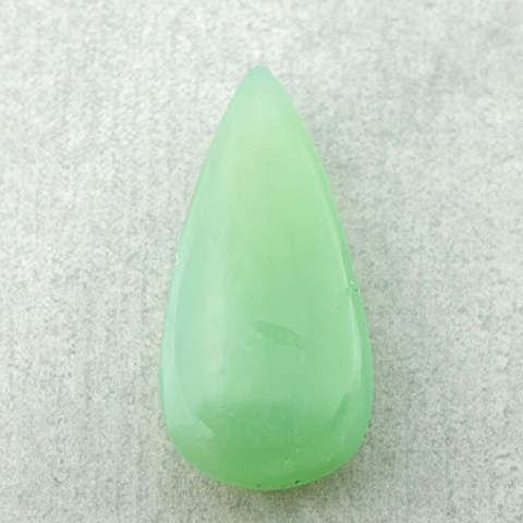 Chalcedon chryzo kaboszon carved 28x14 mm nr 16 Chalcedon chryzo kaboszon carved 28x14 mm nr 16