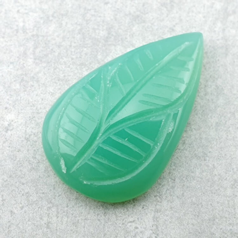 Chalcedon chryzo kaboszon carving 29x18 mm nr 13 Chalcedon chryzo kaboszon carving 29x18 mm nr 13