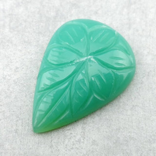 Chalcedon chryzo kaboszon carving 29x20 mm nr 2