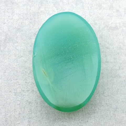 Chalcedon chryzo kaboszon carving 31x20 mm nr 36 Chalcedon chryzo kaboszon carving 31x20 mm nr 36