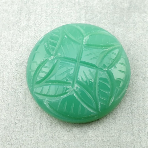Chalcedon chryzo kaboszon carving fi 23 mm nr 14 Chalcedon chryzo kaboszon carving fi 23 mm nr 14