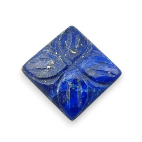 Lapis lazuli kaboszon carved 15x14 mm nr 49 Lapis lazuli kaboszon carved 15x14 mm nr 49