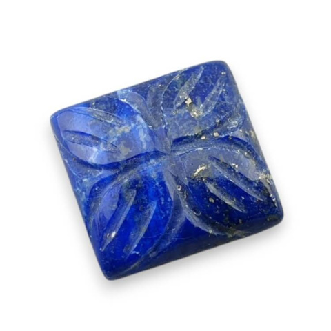 Lapis lazuli kaboszon carved 15x14 mm nr 49 Lapis lazuli kaboszon carved 15x14 mm nr 49