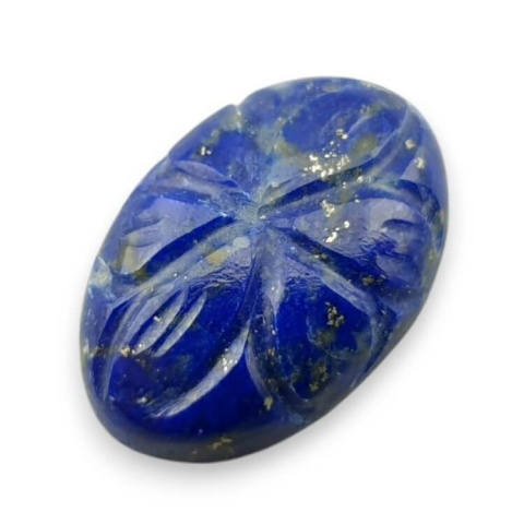 Lapis lazuli kaboszon carved 19x12 mm nr 86 Lapis lazuli kaboszon carved 19x12 mm nr 86