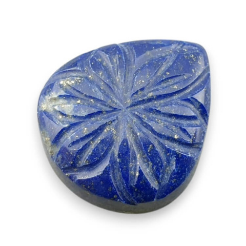 Lapis lazuli kaboszon carved 21x19 mm nr 73 Lapis lazuli kaboszon carved 21x19 mm nr 73
