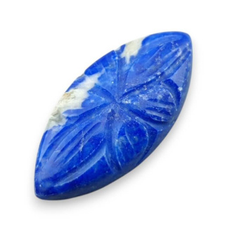 Lapis lazuli kaboszon carving 29x14 mm nr 59