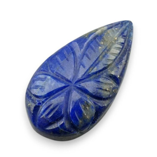 Lapis lazuli kaboszon carving 30x16 mm nr 64