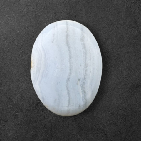 Agat blue lace kaboszon carving 23x17 mm nr 55 Agat blue lace kaboszon carving 23x17 mm nr 55