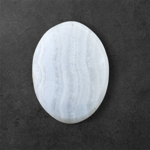 Blue lace agate carved cabochon 23x17 mm no 60 Blue lace agate carved cabochon 23x17 mm no 60