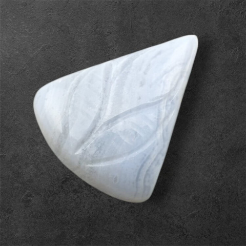 Agat blue lace kaboszon carving 23x19 mm nr 61 Agat blue lace kaboszon carving 23x19 mm nr 61