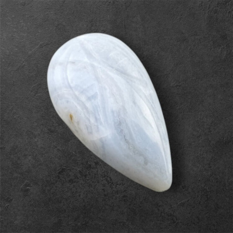 Agat blue lace kaboszon carved 24x13 mm nr 66 Agat blue lace kaboszon carved 24x13 mm nr 66