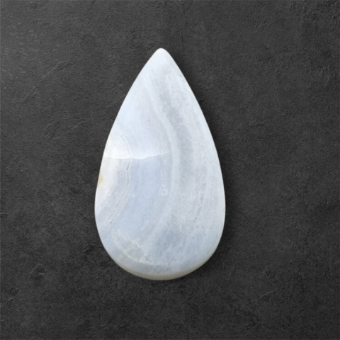 Agat blue lace kaboszon carved 24x13 mm nr 66 Agat blue lace kaboszon carved 24x13 mm nr 66