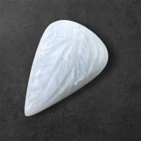 Agat blue lace kaboszon carving 25x17 mm nr 16 Agat blue lace kaboszon carving 25x17 mm nr 16