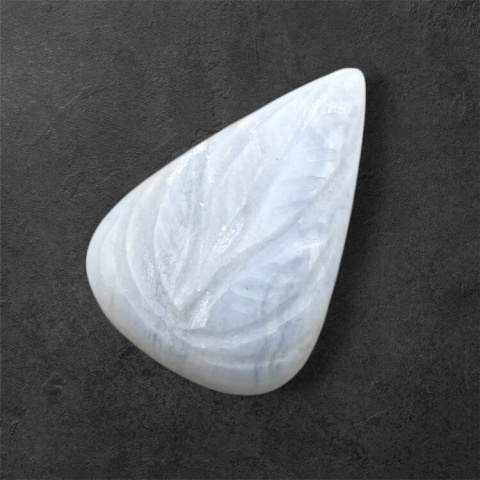 Agat blue lace kaboszon carving 25x17 mm nr 16 Agat blue lace kaboszon carving 25x17 mm nr 16
