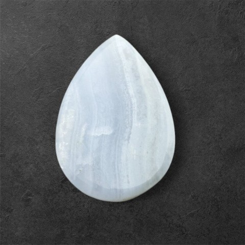 Agat blue lace kaboszon carved 26x18 mm nr 45 Agat blue lace kaboszon carved 26x18 mm nr 45