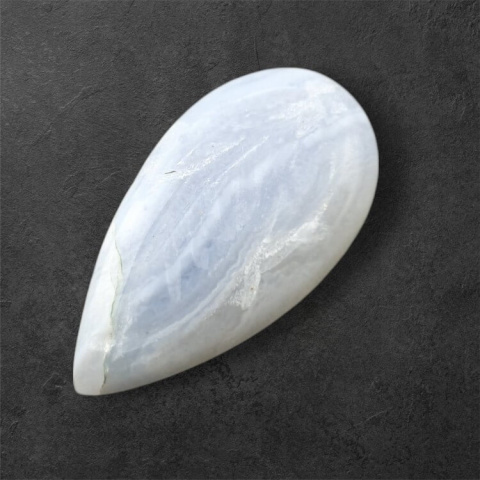 Agat blue lace kaboszon carving 27x14 mm nr 30 Agat blue lace kaboszon carving 27x14 mm nr 30