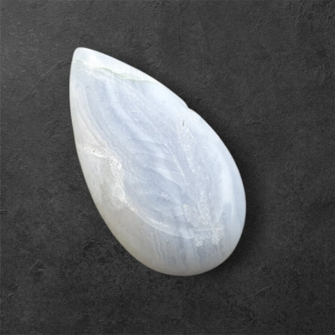 Agat blue lace kaboszon carving 27x14 mm nr 30 Agat blue lace kaboszon carving 27x14 mm nr 30