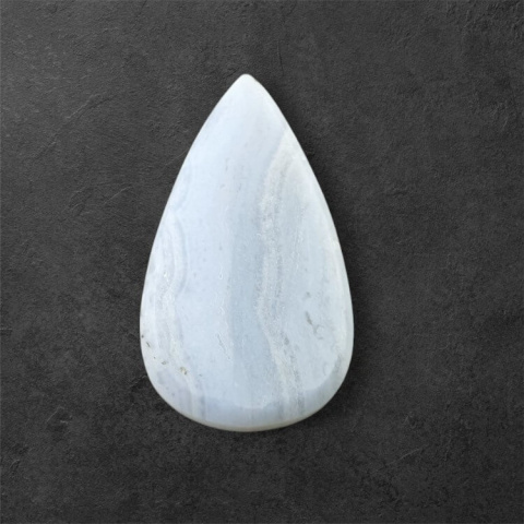 Agat blue lace kaboszon carved 27x15 mm nr 59 Agat blue lace kaboszon carved 27x15 mm nr 59