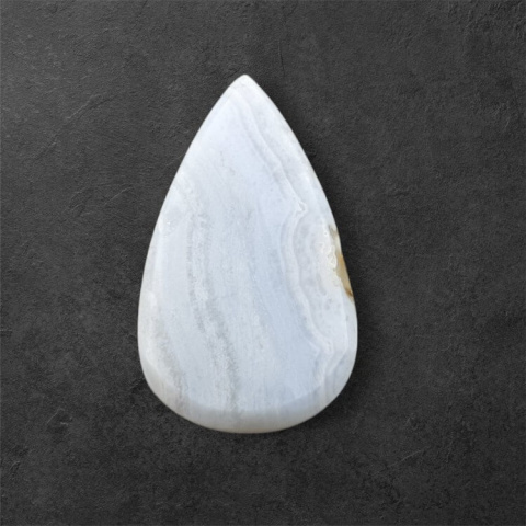Agat blue lace kaboszon carved 27x16 mm nr 24 Agat blue lace kaboszon carved 27x16 mm nr 24