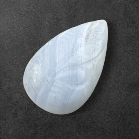 Agat blue lace kaboszon carving 27x17 mm nr 50 Agat blue lace kaboszon carving 27x17 mm nr 50