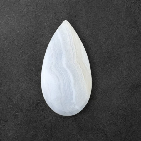 Agat blue lace kaboszon carved 28x14 mm nr 72 Agat blue lace kaboszon carved 28x14 mm nr 72