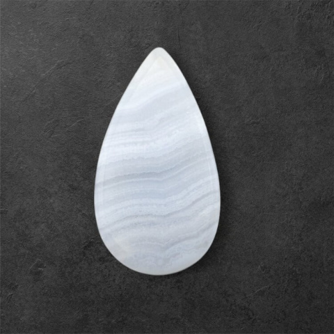 Agat blue lace kaboszon carved 28x15 mm nr 71 Agat blue lace kaboszon carved 28x15 mm nr 71