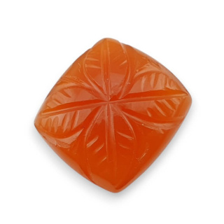 Karneol kaboszon carving 18x17 mm nr 51