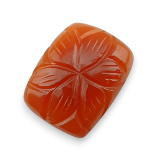 Karneol kaboszon carving 22x17 mm nr 57