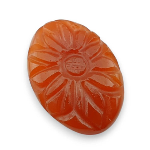 Karneol kaboszon carving 26x18 mm nr 68 Karneol kaboszon carving 26x18 mm nr 68