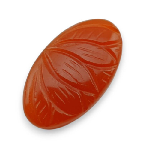 Karneol kaboszon carved 29x17 mm nr 70 Karneol kaboszon carved 29x17 mm nr 70