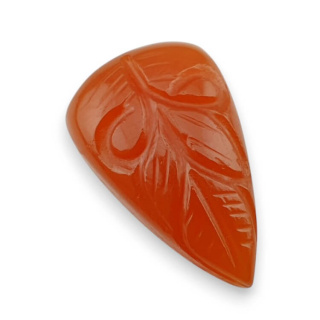Karneol kaboszon carving 29x18 mm nr 22