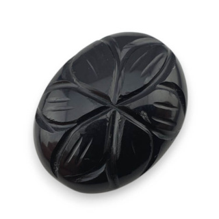 Onyks kaboszon carving 23x17 mm nr 22