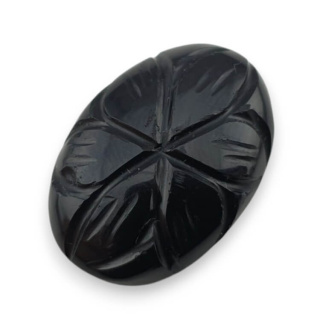 Onyks kaboszon carving 24x17 mm nr 59
