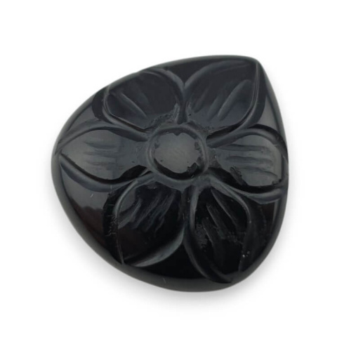 Onyks kaboszon carving 24x23 mm nr 76 Onyks kaboszon carving 24x23 mm nr 76