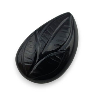 Onyks kaboszon carving 26x17 mm nr 89