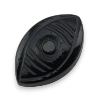 Onyks kaboszon carving 27x17 mm nr 63