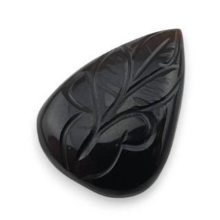 Onyks kaboszon carving 27x19 mm nr 29