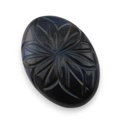 Onyks kaboszon carved 27x19 mm nr 38 Onyks kaboszon carved 27x19 mm nr 38