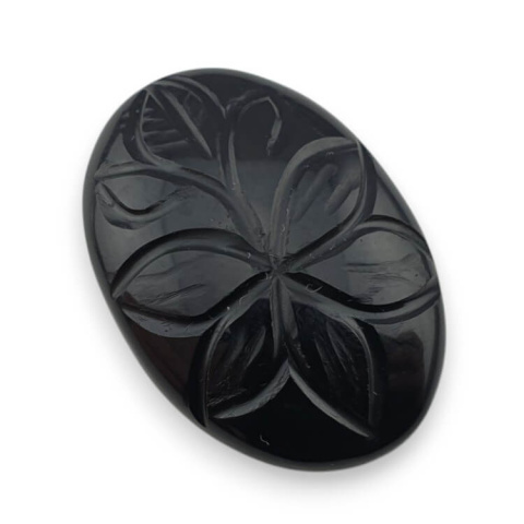 Onyks kaboszon carving 28x19 mm nr 114 Onyks kaboszon carving 28x19 mm nr 114