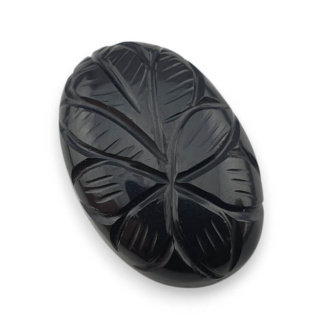 Onyks kaboszon carving 29x20 mm nr 1
